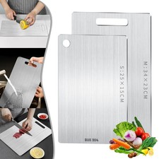 2 Pezzi Tagliere in Titanio e