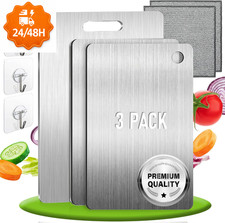 Set Di 3 - Tagliere Acciaio